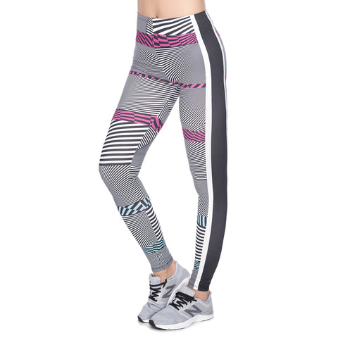 New Arrival leggins mujer hypnotic strips Printing legging feminina leggins fitness Woman Pants workout leggings