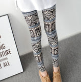 New 2020 Print Flower Leggings Leggins Plus Size Legins Guitar Plaid Thin Nine Pants Fashion Women Clothing Aptitud Trousers