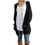 Hot 2020 Women Autumn and winter new plus size long-sleeved sweater knitting cardigan pocket long sleeves sweater