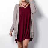 Hot 2020 Women Autumn and winter new plus size long-sleeved sweater knitting cardigan pocket long sleeves sweater
