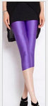 Plus Size Legging Fluorescent Color Women Leggings Elastic Leggings Spandex Multicolor Shiny Leggins Trousers For Girl